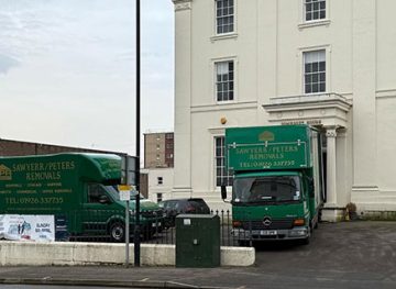vans outside a property